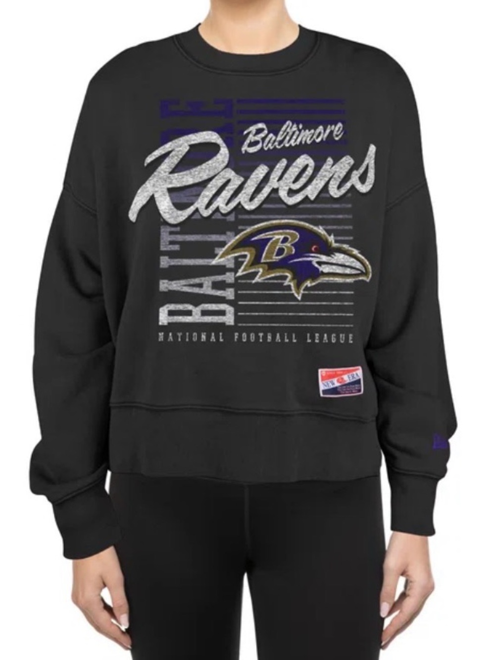 New Era Baltimore Ravens NWT Throwback Sweatshirt Women’s size Medium NFL